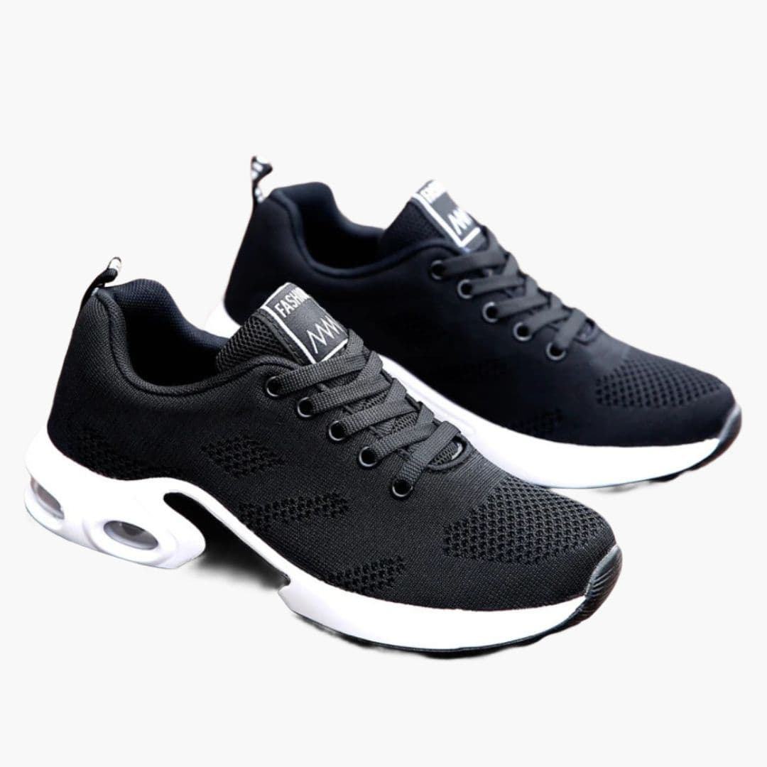 Damskie sneakersy z poduszką powietrzną i wiązaniem