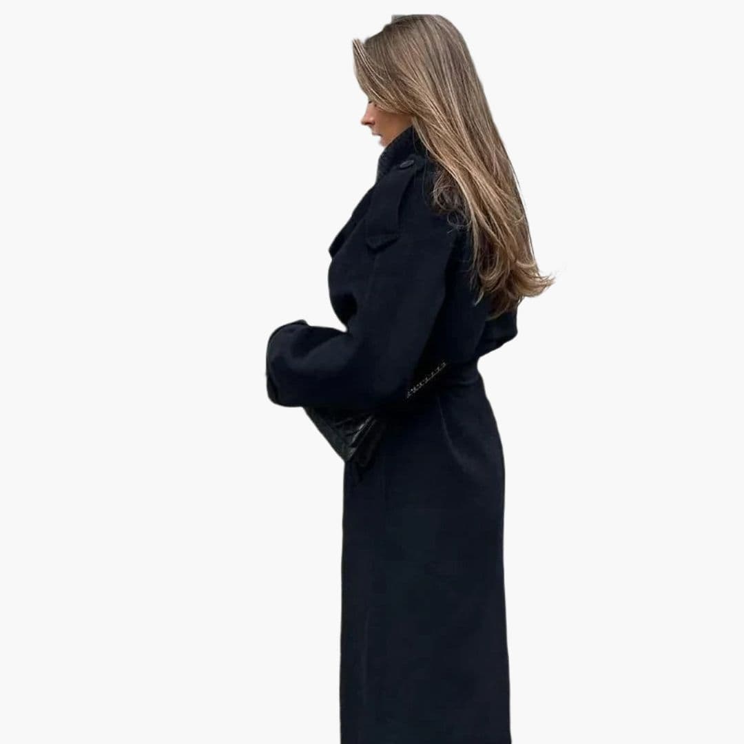 Damski trencz oversize o wydłużonym kroju