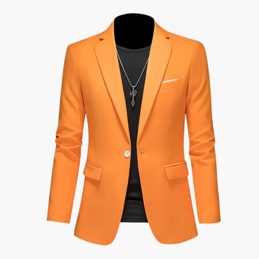 Marynarka męska z klapą i kieszeniami z patką