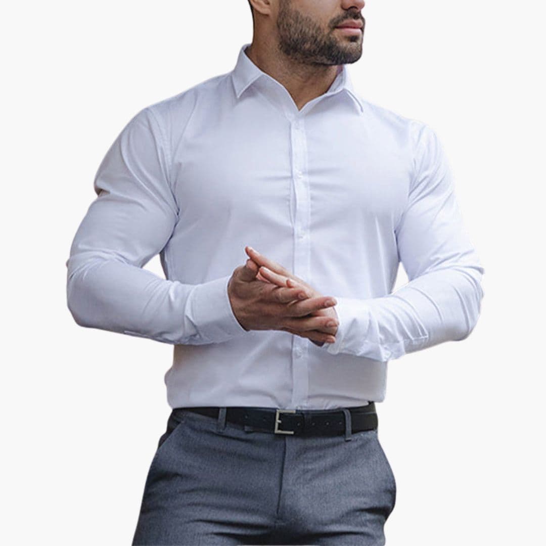 Męska koszula slim fit z klasycznym kołnierzykiem