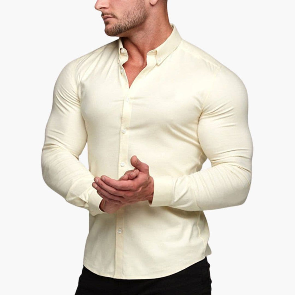 Męska koszula slim fit z klasycznym kołnierzykiem