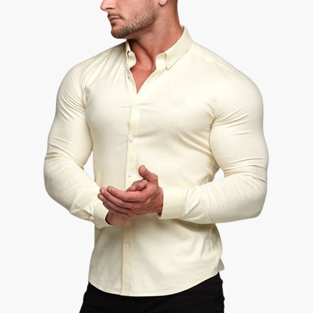 Męska koszula slim fit z klasycznym kołnierzykiem