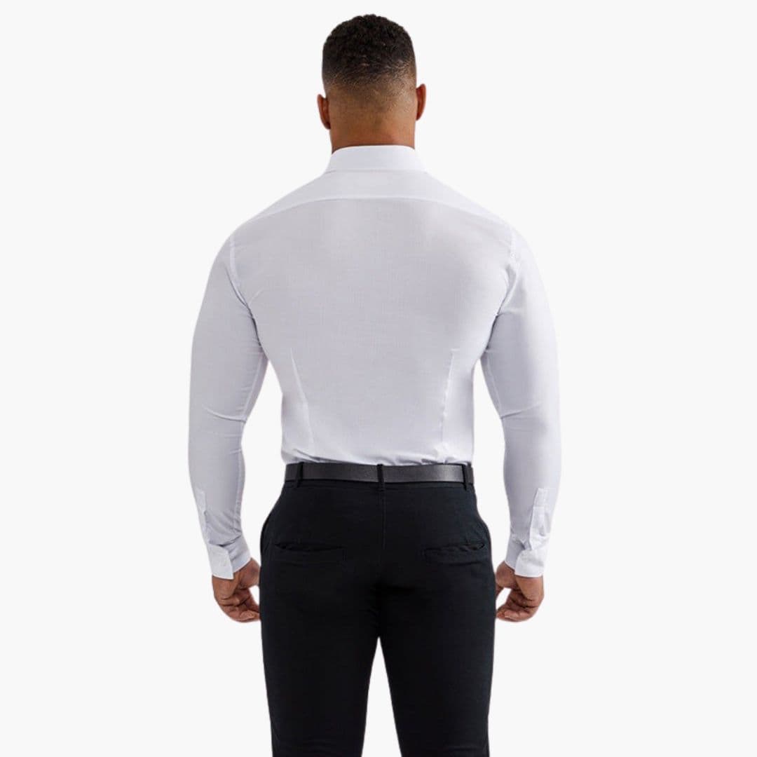 Męska koszula slim fit z klasycznym kołnierzykiem