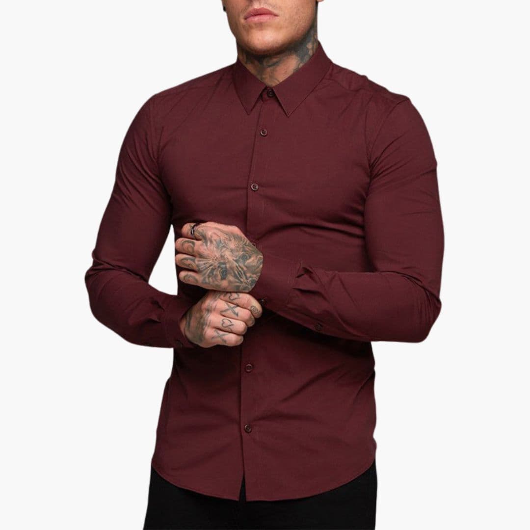 Męska koszula slim fit z klasycznym kołnierzykiem