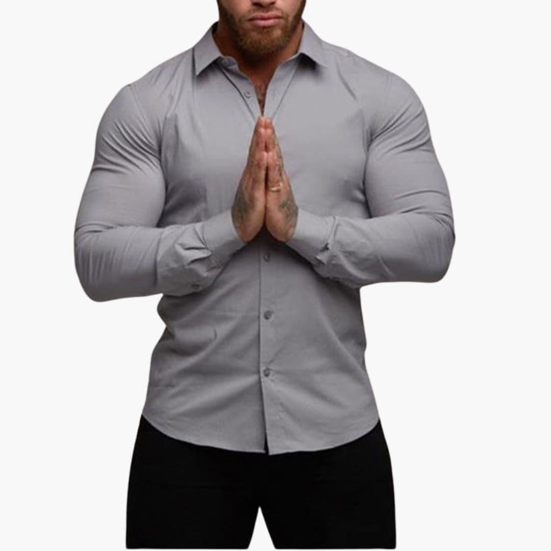 Męska koszula slim fit z klasycznym kołnierzykiem