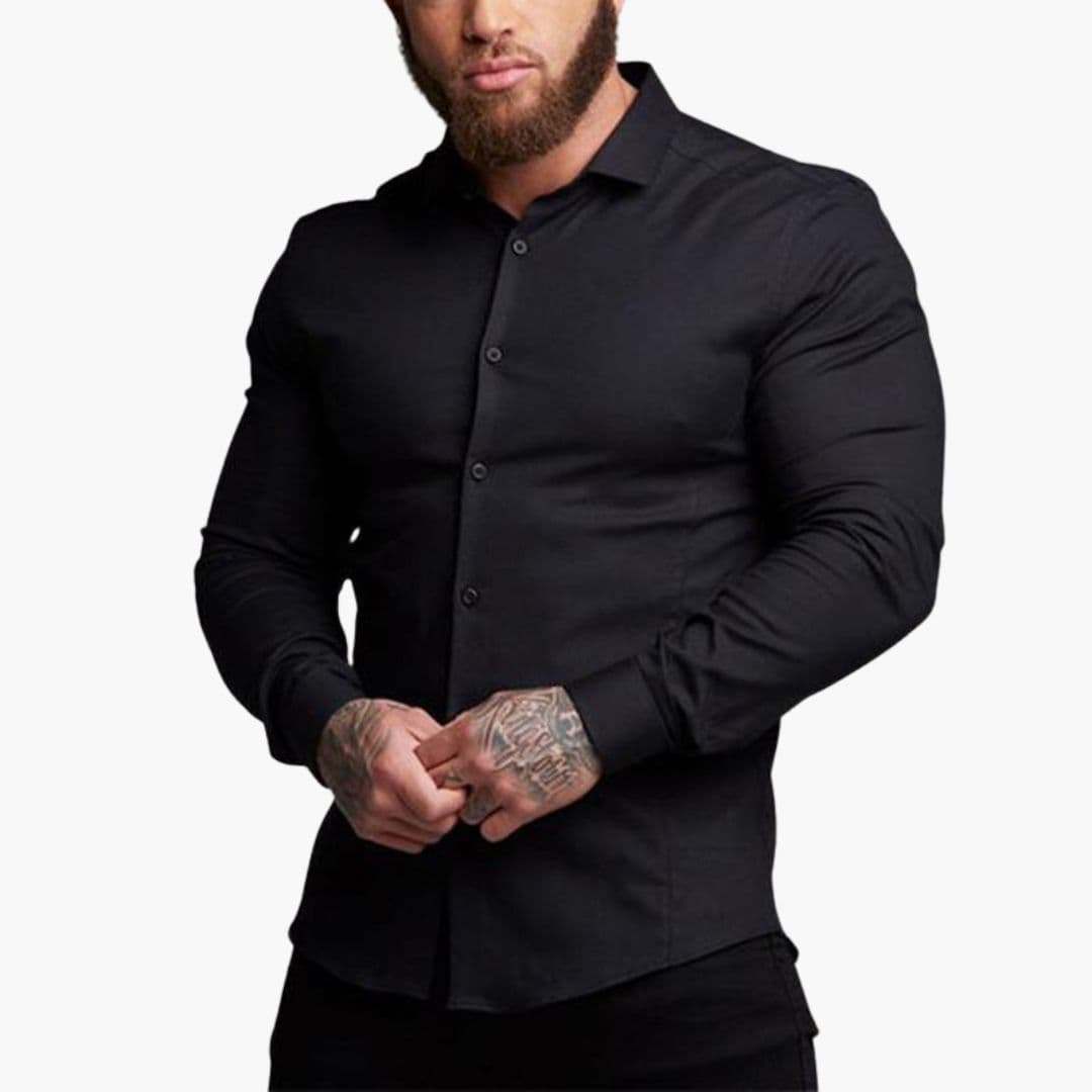 Męska koszula slim fit z klasycznym kołnierzykiem