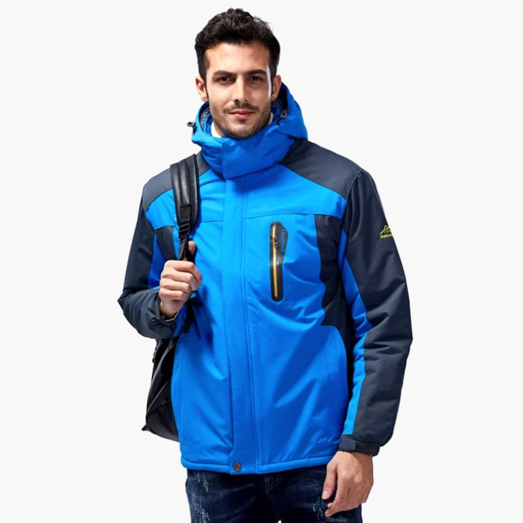 Męska kurtka outdoorowa z podszyciem z polaru i kapturem