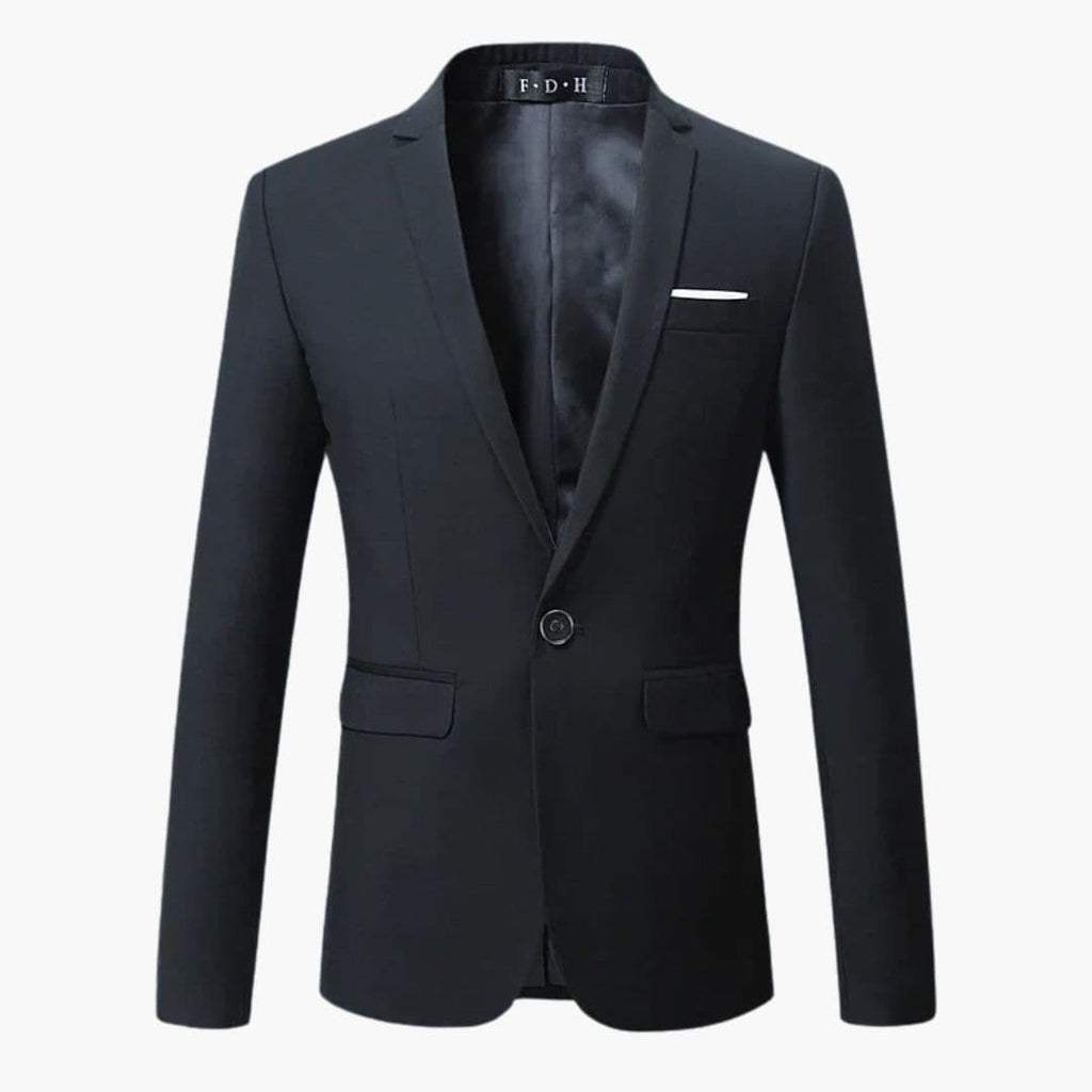 Męska marynarka z klapami i kieszeniami z przodu