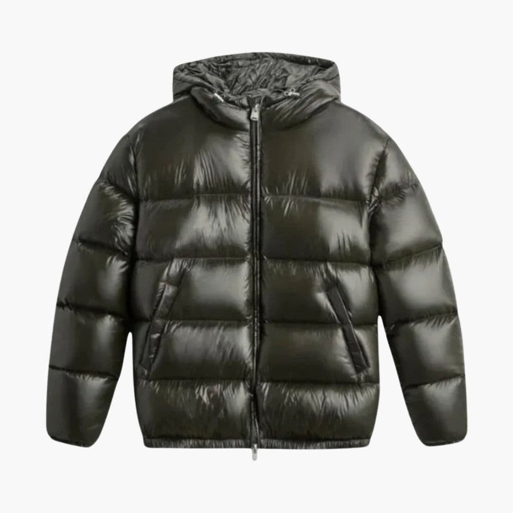 Męska pikowana kurtka z ociepleniem i zamkiem