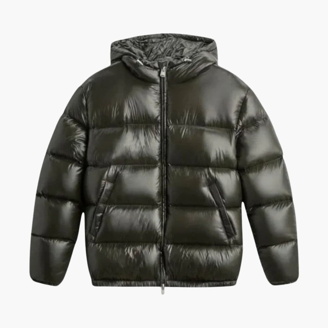 Męska pikowana kurtka z ociepleniem i zamkiem