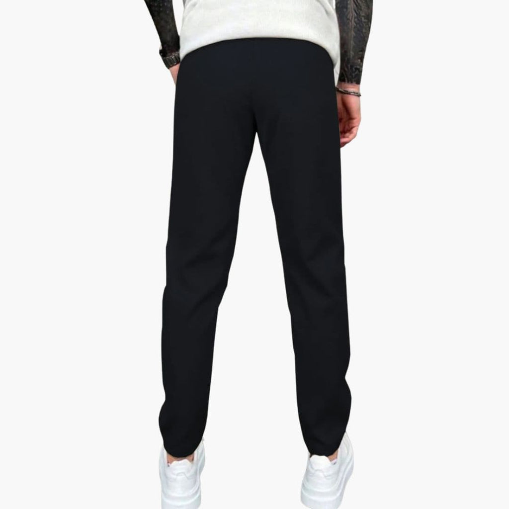 Męskie spodnie slim fit z kieszeniami po bokach