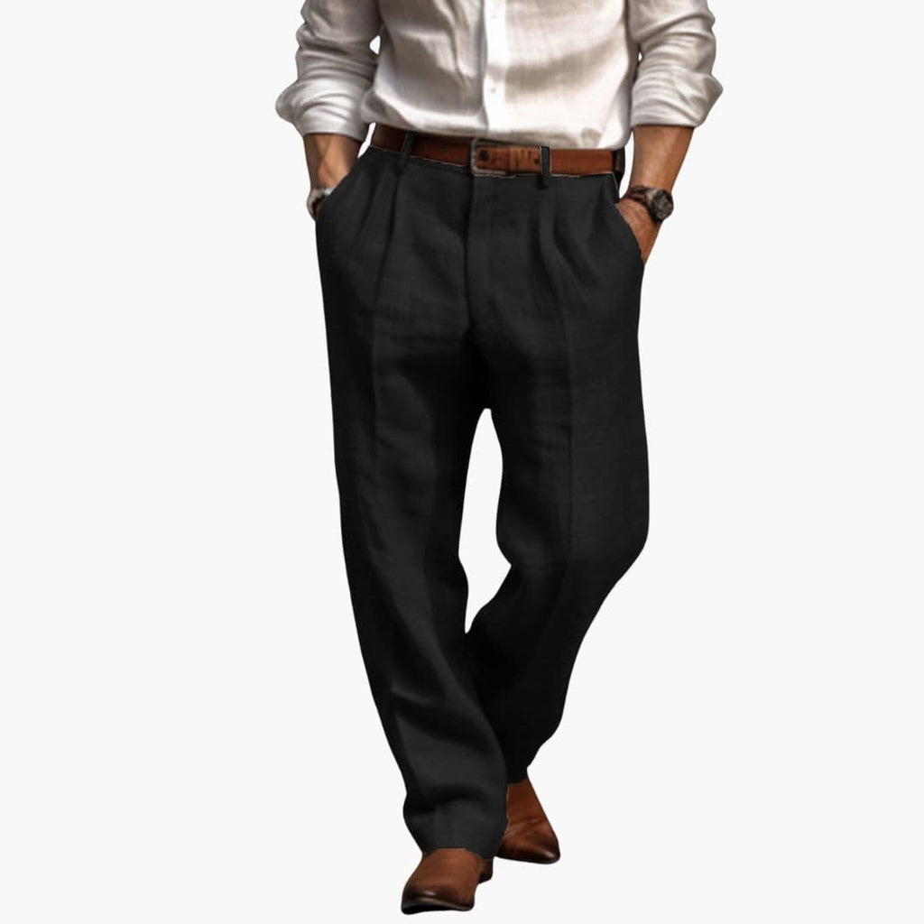 Męskie spodnie z kieszeniami po bokach