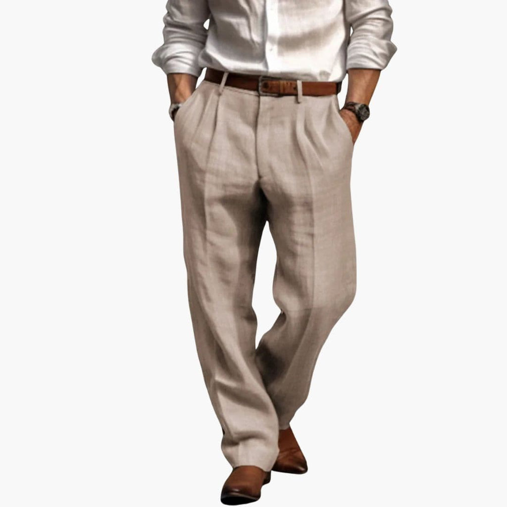 Męskie spodnie z kieszeniami po bokach