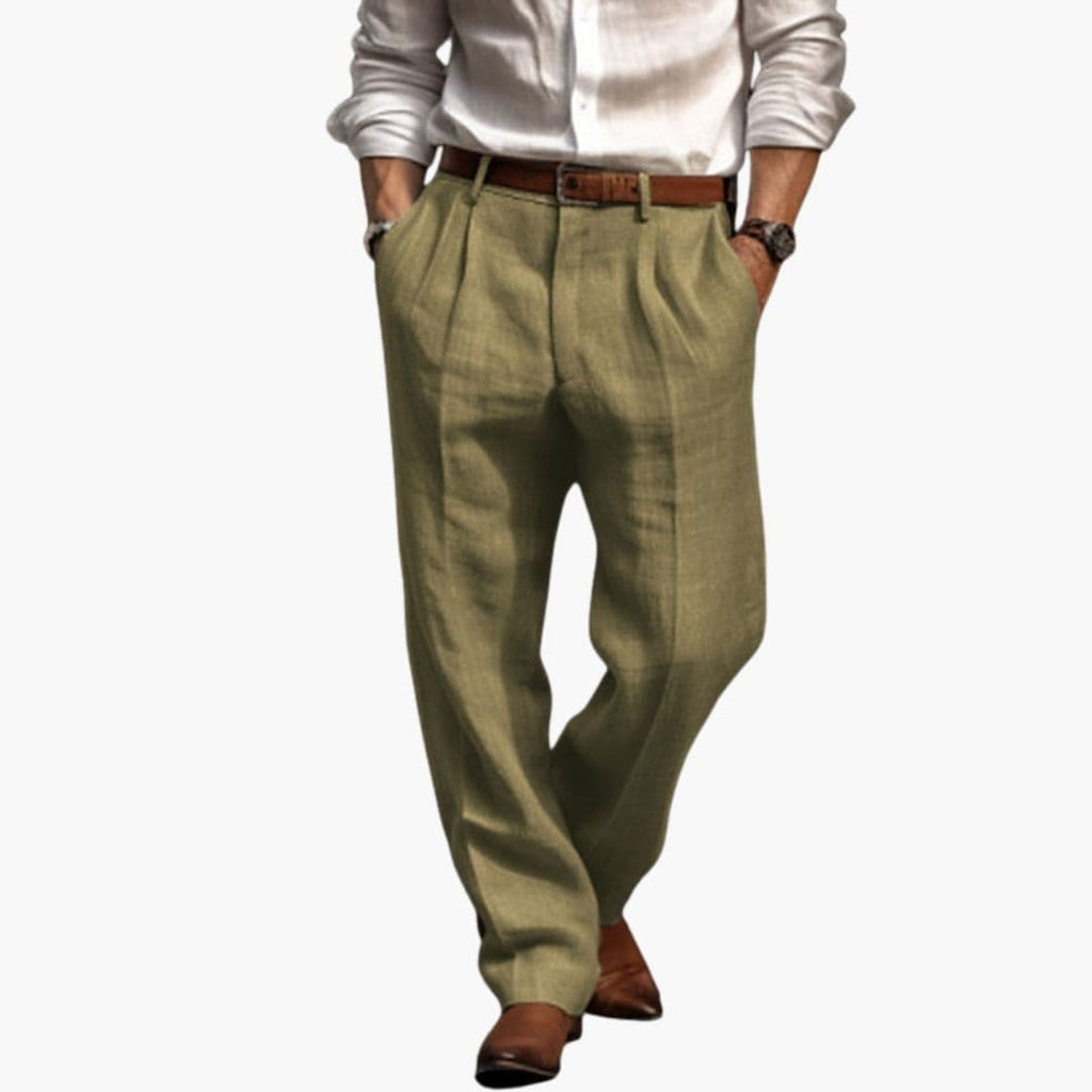 Męskie spodnie z kieszeniami po bokach