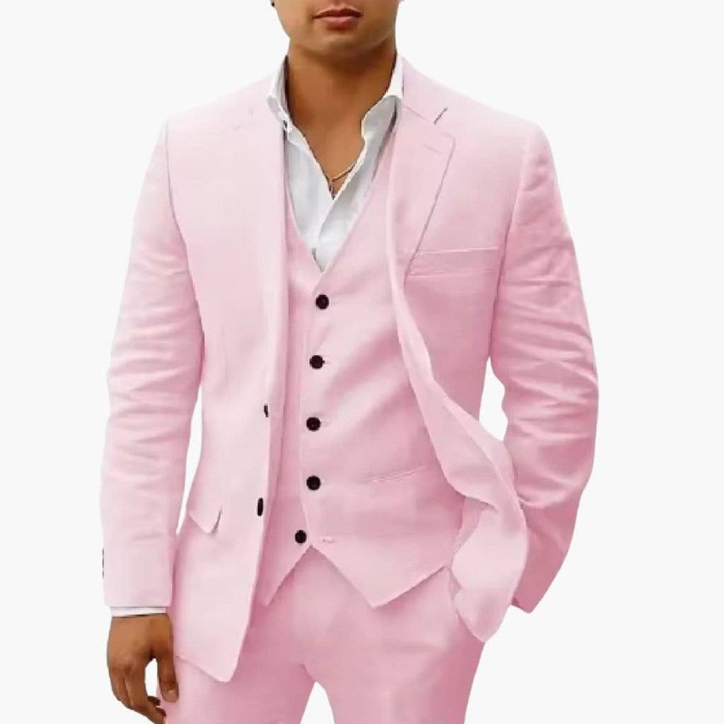 Męski zestaw garniturowy trzyczęściowy