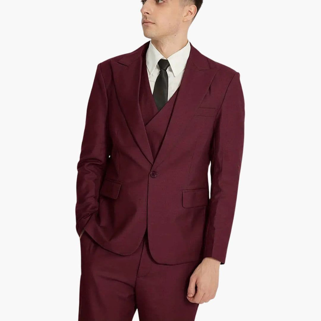Męski zestaw garniturowy z marynarką i spodniami