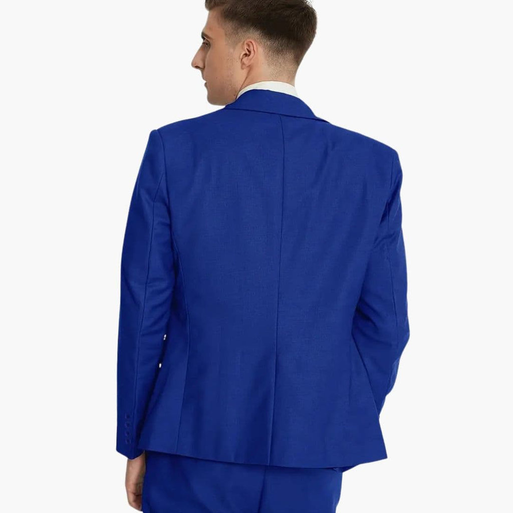 Męski zestaw garniturowy z marynarką i spodniami